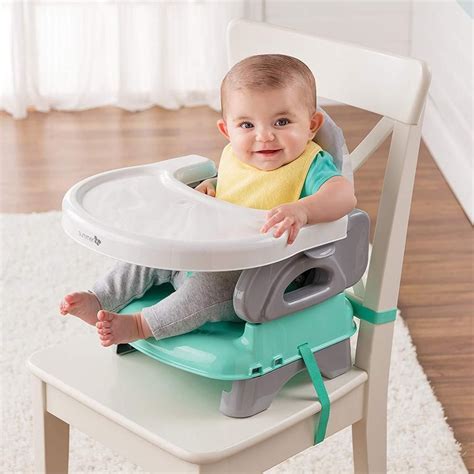 It comes in five colors, with a minimum age requirement of 6 months and a max weight recommendation of 50 lbs. . Infant seat with tray